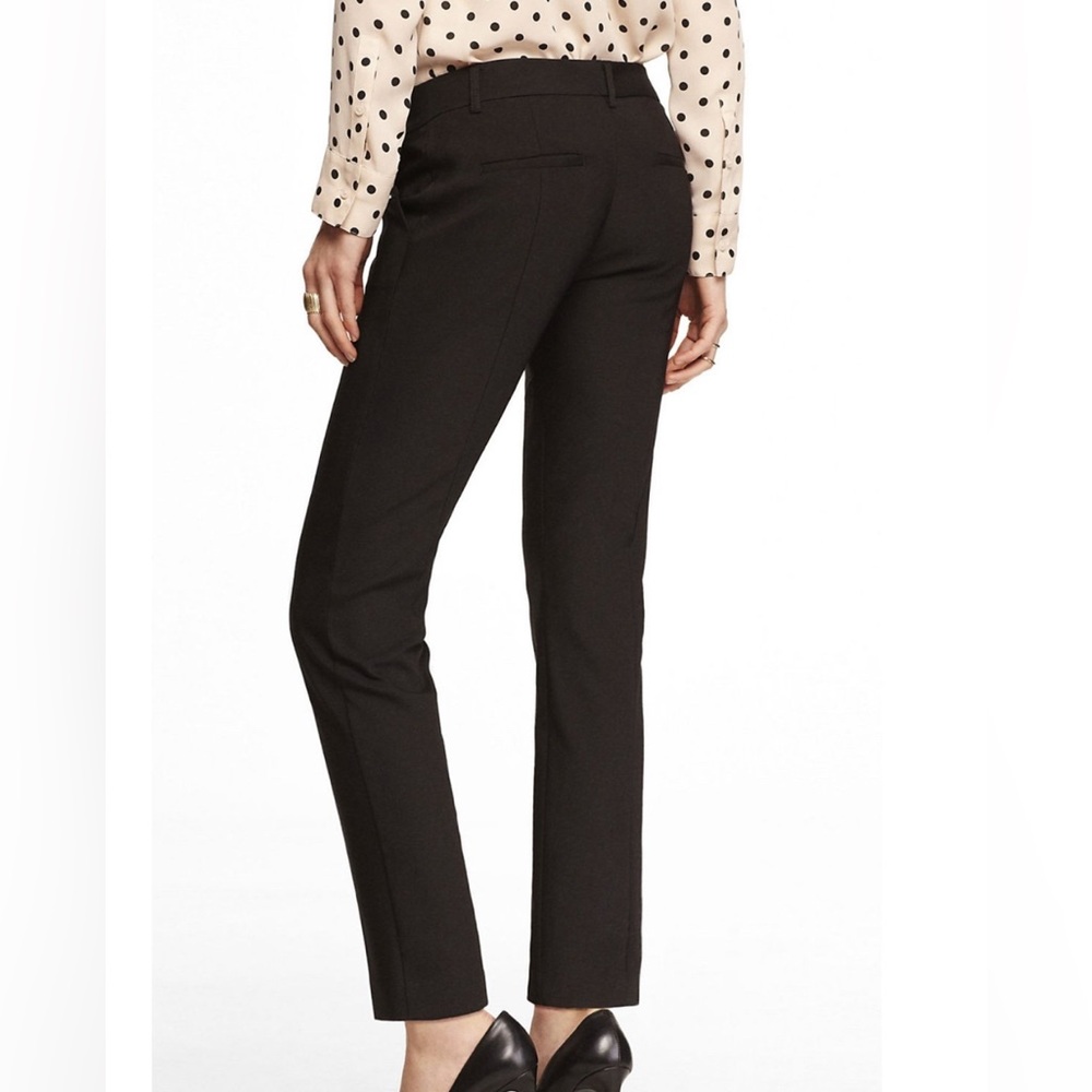 Express Black Straight Leg Pants Sleek High-Waisted